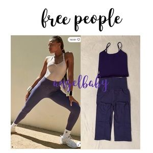 Free People Good Karma Leggings and Tank Top Yoga Set!